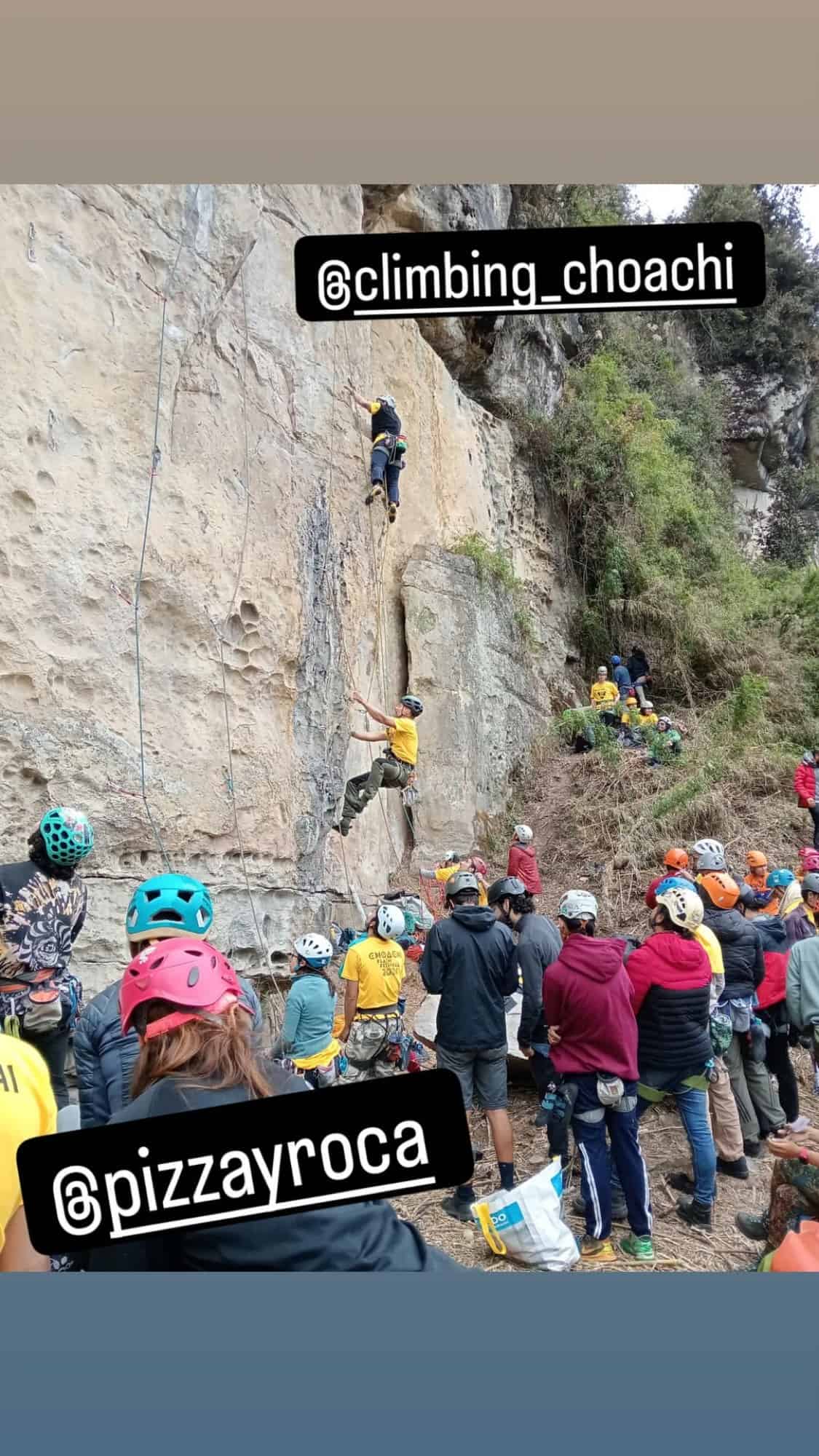 Escalada en muro